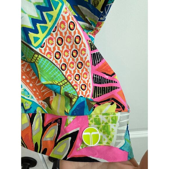 Trina Turk Recreation Bright Multicolor Tropical Swim Cover - Picture 3 of 8